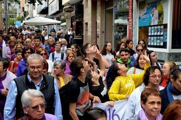 Telde protesta en silencio contra la violencia machista (Foto TA y Francisco Javier Santana)